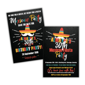 Adult Party Save the Date & Invitation Combo