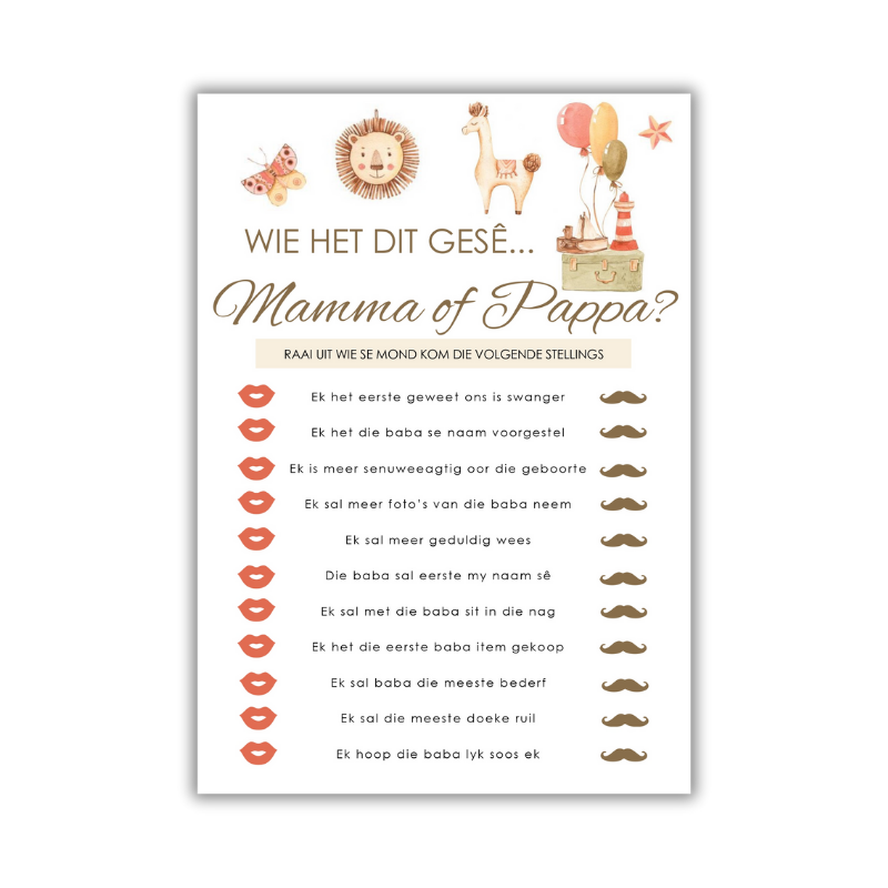 Anri Babatee Speletjie - Mamma of Pappa