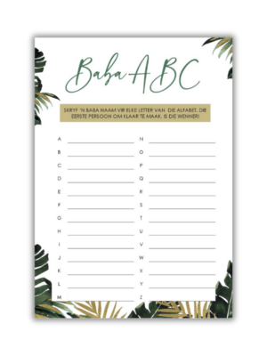 Baby Shower ABC