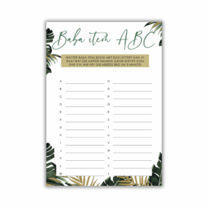 Baby item ABC (3 minutes)