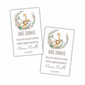 Baby Shower Thank You Tag