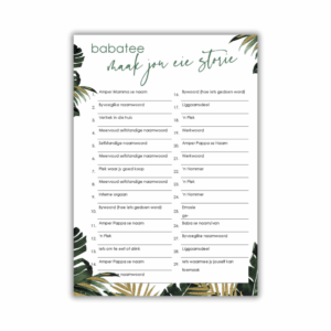 Baby Shower Create your own Story