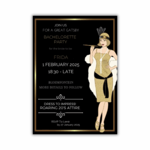 Bachelorette Invitation