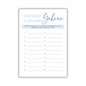 Cornelia Babatee Speletjie - Baba Geheue