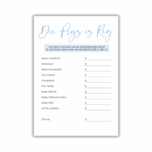 Cornelia Babatee Speletjie - Die Prys is Reg