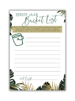 Baby's First Year Bucket List