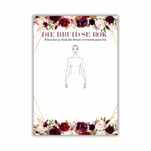 Elizna Kombuistee Speletjie - Die Bruid se rok