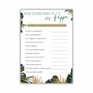 How Well Do You Know Daddy