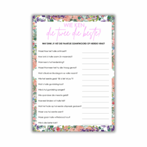 Izelle Kombuistee Speletjie - Wie ken die twee die beste