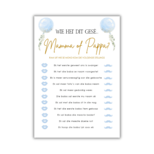 Jenine Babatee Speletjie - Mamma of Pappa