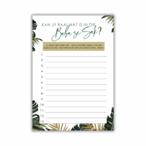 Guess What’s in the Diaper Bag