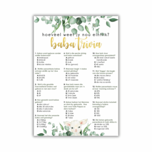 Leandri Babatee Speletjie - Baba Trivia