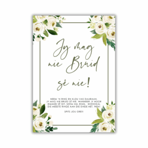 Lee-Ann Kombuistee Speletjie - Jy mag nie Bruid sê nie