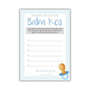 Liane Babatee Speletjie - Baba Kos