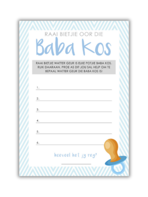 Liane Babatee Speletjie - Baba Kos