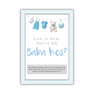 Liane Babatee Speletjie - Baba Kos Bord