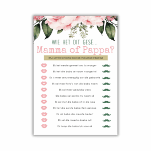 Lina Babatee Speletjie - Mamma of Pappa