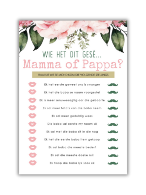 Lina Babatee Speletjie - Mamma of Pappa