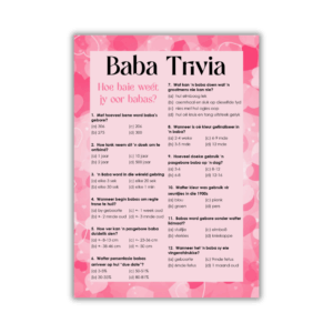 Madré Babatee Speletjie - Baba Trivia