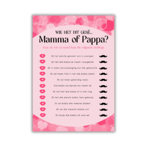 Madré Babatee Speletjie - Mamma of Pappa