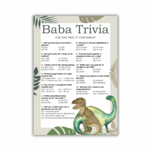 Marilie Babatee Speletjie - Baba Trivia