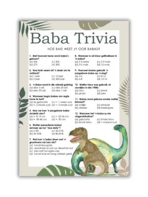 Marilie Babatee Speletjie - Baba Trivia