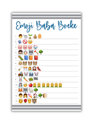 Marizelle Babatee Speletjie - Emoji Baba Boeke