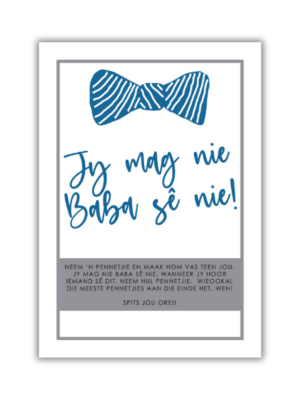 Marizelle Babatee Speletjie - Jy mag nie Baba sê nie