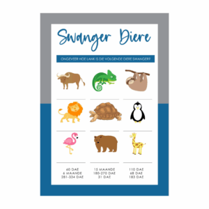 Marizelle Babatee Speletjie - Swanger Diere