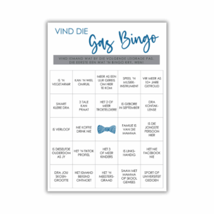 Marizelle Babatee Speletjie - Vind die Gas Bingo