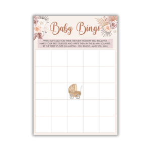 Michele Baby Shower Game - Baby Bingo
