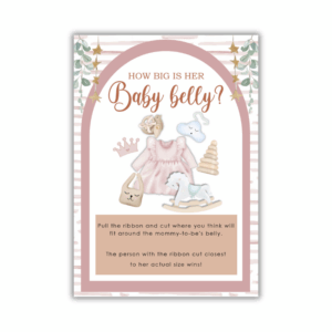 Michele Baby Shower Game - How big is her belly