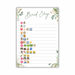 Michelle Rodrigues Kombuistee Speletjie - Bruid Emoji