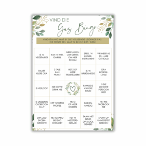 Michelle Rodrigues Kombuistee Speletjie - Vind die Gas Bingo