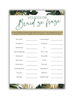 Who can complete the Bride's phrase
