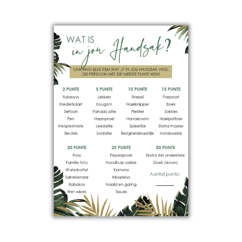 What’s in Your Baby Shower Purse