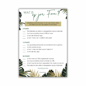 What’s On Your Baby Shower Phone