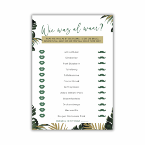 Bridal - Who has been where