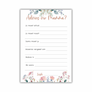 Anneke Babatee Speletjie - Advies vir Mamma