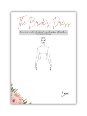 Carina Bridal Shower Game - The Brides Dress