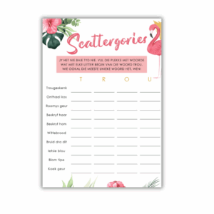 Danette Kombuistee Speletjie - Scattergories