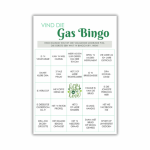 Devon Kombuistee Speletjie - Vind die Gas Bingo