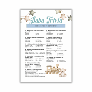 Donette Babatee Speletjie - Baba Trivia