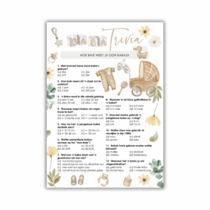 Gizelle Babatee Speletjie - Baba Trivia