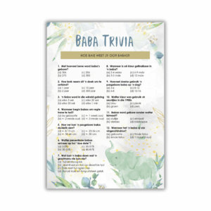 Illana Babatee Speletjie - Baba Trivia