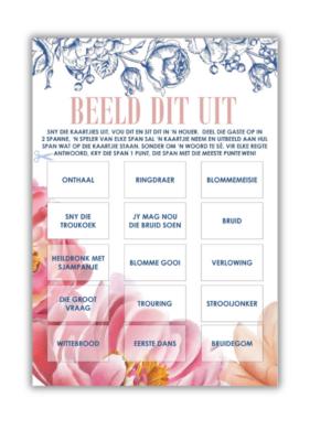 Leareyn Kombuistee Speletjie - Beeld dit uit