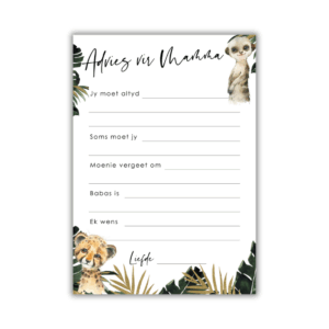 Lene Babatee Speletjie - Advies vir Mamma