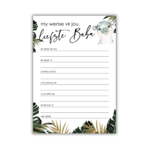 Lene Babatee Speletjie - My Wense vir jou Liefste Baba