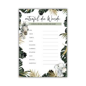 Lene Babatee Speletjie - Ontrafel die Woorde