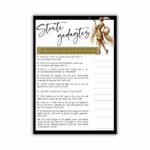 Lene Bachelorette Speletjie - Stoute Gedagtes